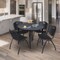 Regency Kahlo Round Table & Chair Sets, 42 W, 42 L, 29 H, Wood, Metal, Plastic Top, Grey TPL42RNDGYBK47BK - alternate 1